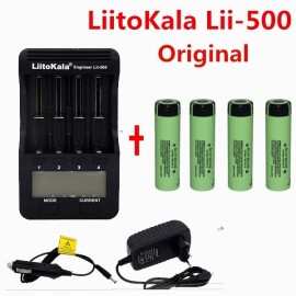 Liitkala lii-500 LCD 3.7 v/1.2 v 18500/26650/16340/14500/10440/18650 Bateria carga + 4 Unids for para Panasonic 18650 3400 mah