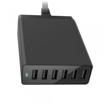 EPULA 12A 60W Multi Port Tour USB Quick Charger Rapid Charging Station Desktop Travel Hub for Iphone For Android phone