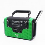 Portable Reading Lamp Hand Crank Phone Charger Bluetooth Speaker Multiband Radio FM/AM/SW Solar Radio Power Generator