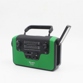 Portable Reading Lamp Hand Crank Phone Charger Bluetooth Speaker Multiband Radio FM/AM/SW Solar Radio Power Generator