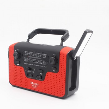 Portable Reading Lamp Hand Crank Phone Charger Bluetooth Speaker Multiband Radio FM/AM/SW Solar Radio Power Generator
