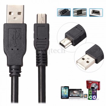 3M 10FT USB 2.0 Cable Type A to Mini B Male 5 PIN Data Cables Charging Cord Adapter