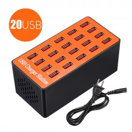 Smart USB Charger USB Output 5V High Power Fast Charging Station 20 Ports USB Hub Universal For Tablet Laptop Smartphone Camera