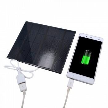 Portable 6v 3.5w 580-600mA Solar Panel Socket Battery USB Charger High Efficiency For iPhone 4 4s 5 6 Phone Mp3 Mp4 Pad Tablet