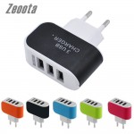 Zeoota Smart Wall Charger 3 USB Ports Multiple 5V 3A EU Plug Adapter Mobile Phone Device Fast Charging Newest for iPhone Samsung