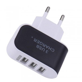Zeoota Smart Wall Charger 3 USB Ports Multiple 5V 3A EU Plug Adapter Mobile Phone Device Fast Charging Newest for iPhone Samsung