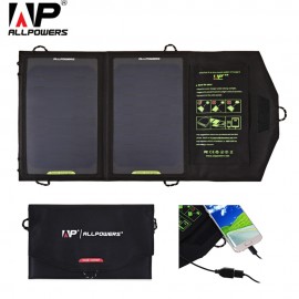 ALLPOWERS 10W Solar Panel Solar cells Water Resistant Folding Charger Bag USB Charging Charger High Efficiency battery China