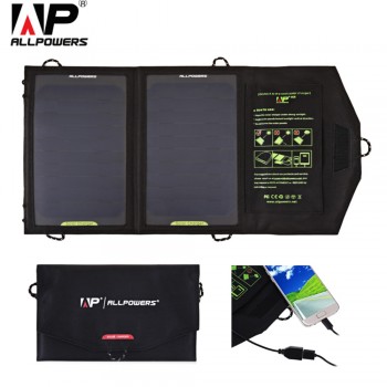 ALLPOWERS 10W Solar Panel Solar cells Water Resistant Folding Charger Bag USB Charging Charger High Efficiency battery China