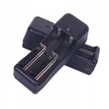 18650 Battery Charger Black 2 Slots AC 110V 220V Dual For 18650 Charging 3.7V Rechargeable Li-Ion US EU Plug