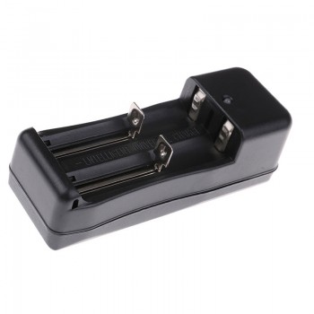 18650 Battery Charger Black 2 Slots AC 110V 220V Dual For 18650 Charging 3.7V Rechargeable Li-Ion US EU Plug