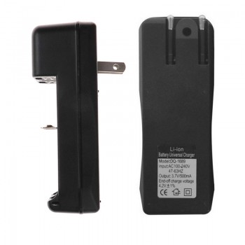 18650 Battery Charger Black 2 Slots AC 110V 220V Dual For 18650 Charging 3.7V Rechargeable Li-Ion US EU Plug