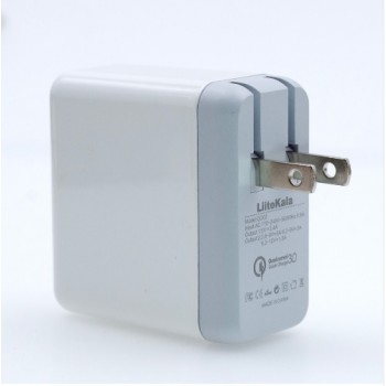 LiitoKala QC 3.0 USB Fast Charger 5 V/2.4 to 6 V/3a 9 V/2a 12 V/1.5 The Total power of 28 W for mobile phone MP3
