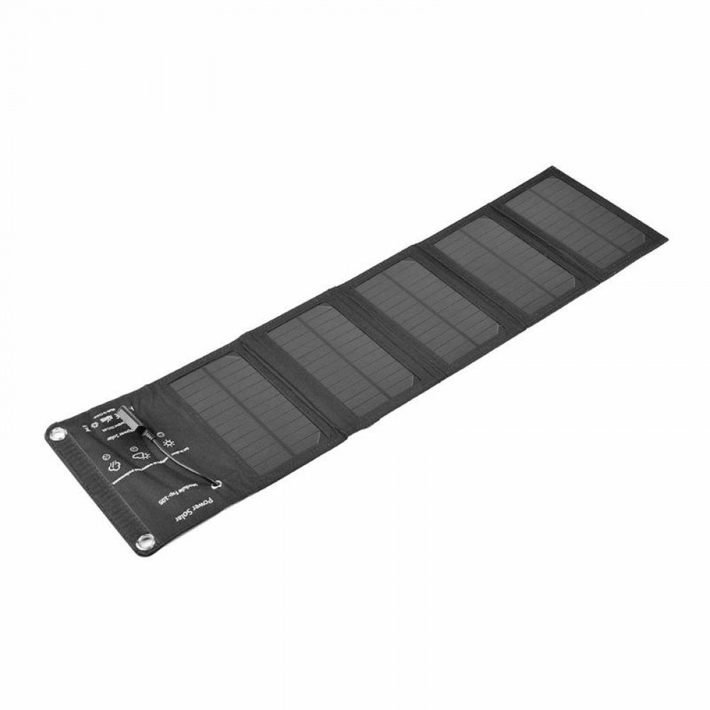 ALLOYSEED Folding 10W Solar Cells Charger 5V 2.1A USB Output Portable Solar Panels for Outdoor