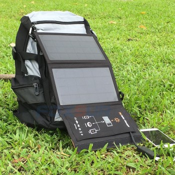 FOXSUR 5V 7W Outdoor Solar Charger Panel 5V 1.2A max. Foldable charger, Portable travel Charger,No mans land for cell phone PAD