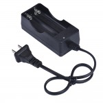 2016 Hot Black 2 Slots 18650 Charger AC 110V 220V Dual For 18650 Battery 3.7V Rechargeable Li-Ion Battery Charger US Plug #EB666