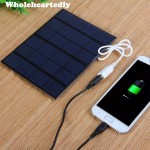 Portable USB Solar Panel Battery Charger 6V 3.5W 580mA for Travelling Power Supply For Mobile Phone MP3 MP4 For iPhone Pad