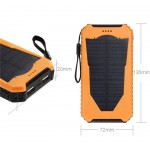 HK LiitoKala Lii-D003 Solar Power Bank 20000 mAh Dual USB Charger Lighter Charger for Mobile Phone External Battery for Phone