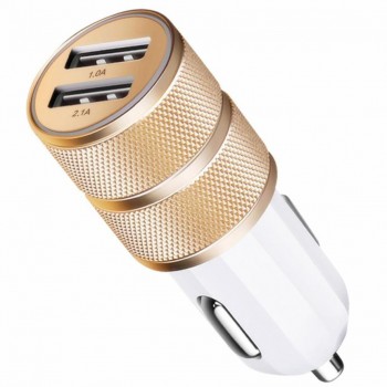 Superior Quality New Design 2.1A/24W 2-Port Smart USB Quick Charge Car Charger For iphone For Samsung AU30