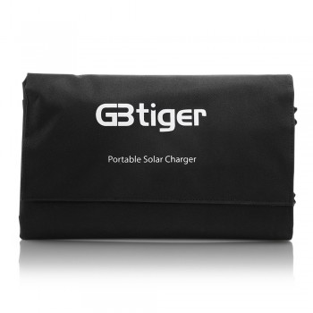GBtiger 65W Solar Charger Solar Panel Waterproof Sunpower Charger Panel with Dual USB Port for Computer Iphone Android Samsung