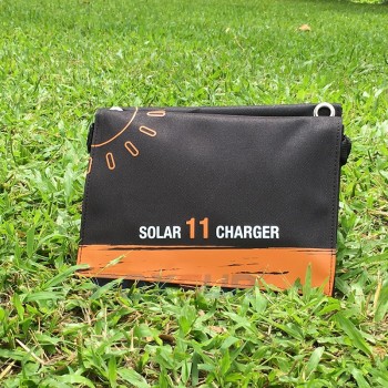 FOXSUR 5V 11W Solar folding bag Outdoor Solar Charger Panel 5V 1.85A Foldable charger, Portable Climbing Charger,For cell Phones