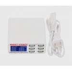 USB Charger Portable Multi USB Port Rapid Charger 6 Port USB Socket Fast Charger with LCD Display for Smart Mobile Phone