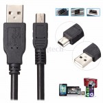 EDAL Type A to Mini B Male 5 PIN Data Cables 3M 10FT USB 2.0 Cable Charging Cord Adapte