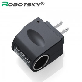 Household Car Charger Car Cigarette Lighter Socket Adapter 90V-240V AC to 12V DC Wall Power Converter US Plug  Adaptor Portable