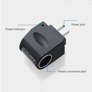 Household Car Charger Car Cigarette Lighter Socket Adapter 90V-240V AC to 12V DC Wall Power Converter US Plug  Adaptor Portable