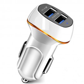 EPULA Double USB Car Quick Charger With LED Light 3.1A Adapter Cigarette Socket Lighter For Phone
