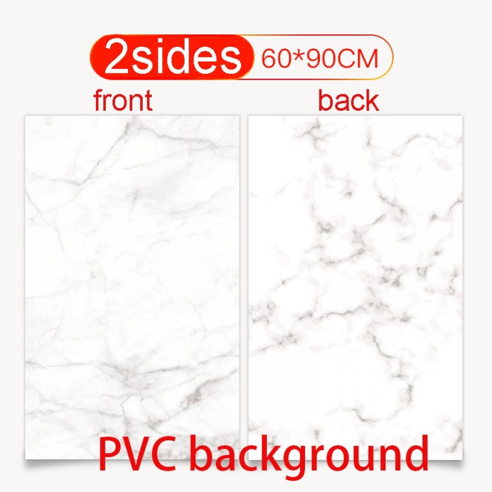 60X90cm PVC Double sides Photography Backdrops Waterproof Premium Marble Texture Background For Photo Food Jewelry Mini Items