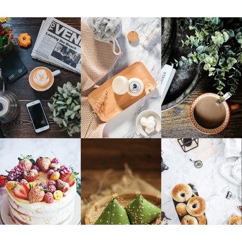 60X90cm PVC Double sides Photography Backdrops Waterproof Premium Marble Texture Background For Photo Food Jewelry Mini Items