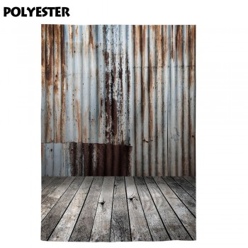 Alenjoy background photo studio rusted iron texture wood floor vintage backdrop photocall shoot prop photo sessions photographer