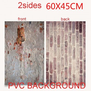 60X45cm 2sides 24color PVC Photography Backdrops Waterproof Premium Marble Texture Background For Photo Food Jewelry Mini Items