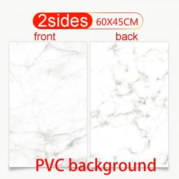 60X45cm 2sides 24color PVC Photography Backdrops Waterproof Premium Marble Texture Background For Photo Food Jewelry Mini Items