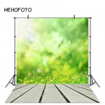 Nature Spring Photographic Backdrops for Children Photo Studio Photobooth Backgrounds Props Wood Floor Green Grass Scenery