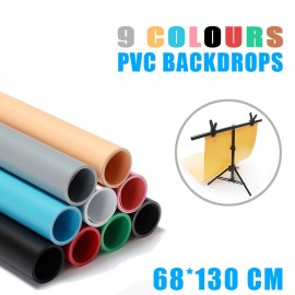 Meking 68 x 130cm seven colors PVC Material Anti-wrinkle Backgrounds Backdrop for Photo Studio Photography Background Equipment