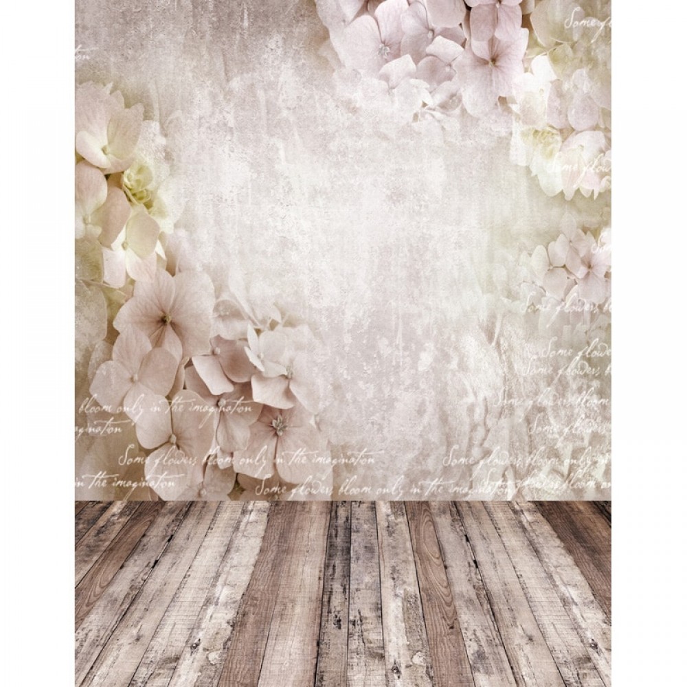 Elegant art fabric flowers wallpaper wooden floor photography backgrounds computer printed wedding children backdrops