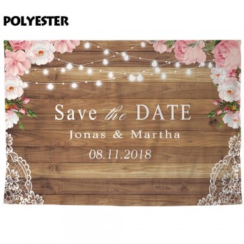 Allenjoy photography backdrop rustic wedding glitter wood flower party background custom photocall photobooth photo shoot prop