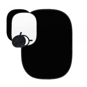 2x1.5m Black / White Backdrop Reversible Studio Collapsible Muslin Background
