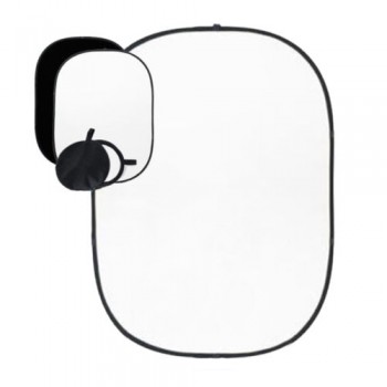2x1.5m Black / White Backdrop Reversible Studio Collapsible Muslin Background