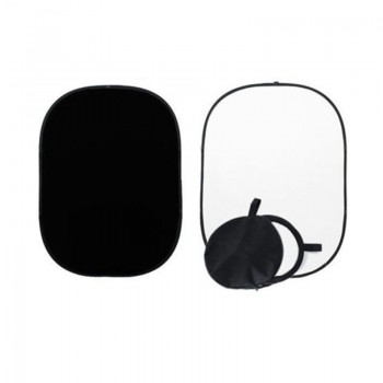 2x1.5m Black / White Backdrop Reversible Studio Collapsible Muslin Background