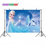SHENGYONGBAO Frozen theme Art Cloth Custom Photography Backdrops Prop Muslin Background BXC-1015