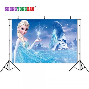 SHENGYONGBAO Frozen theme Art Cloth Custom Photography Backdrops Prop Muslin Background BXC-1015