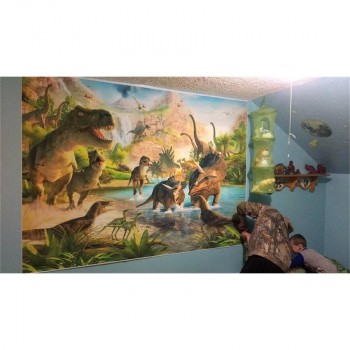 MEHOFOTO Jurassic World Photography Backdrop Dinosaur Safari Jungle Party Backdrops for Birthday Decorations Photo Background