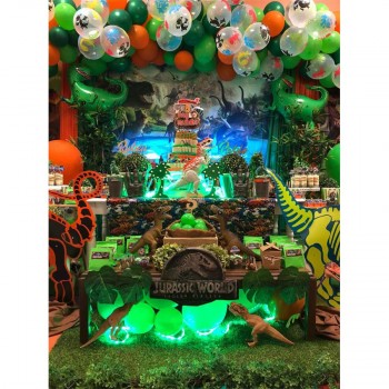 MEHOFOTO Jurassic World Photography Backdrop Dinosaur Safari Jungle Party Backdrops for Birthday Decorations Photo Background