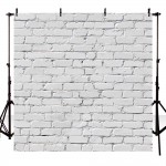 5x7ft Vinyl Photography Background White brick wall Wedding Backdrop Children Photo Background for photo Studio F-1465