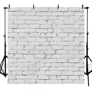 5x7ft Vinyl Photography Background White brick wall Wedding Backdrop Children Photo Background for photo Studio F-1465