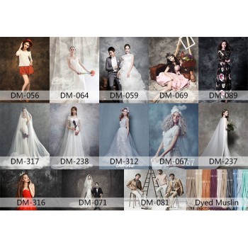 Pro Dyed Muslin Backdrops for Photo Studio Old Master Painting Vintage Photography Background Customized Wedding Backdrop DM-056