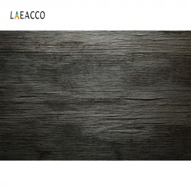 Laeacco Solid Dark Wooden Board Plank Texture Grunge Photography Backgrounds Customized Photographic Backdrops For Photo Studio