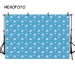 Blue Sky White Clouds Backdrop Cartoon Kids Birthday Party Decorations Toy Story Photo Booth Background Dessert Table Banne